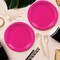 24 Count Hot Pink Color Round Paper Plates for Cakes and Snacks 7"